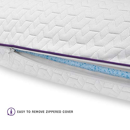 Sensorpedic Temperature Regulating Coolest Comfort Memory Foam Bed Pillow, 1 Count (Pack Of 1), White #TOP4