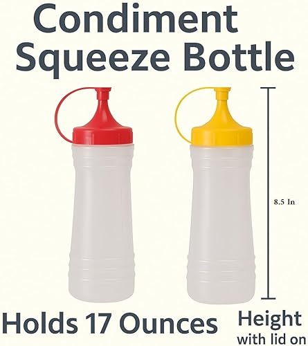 Miniatura 4 de Dependable Industries inc. Essentials Juego de condimentos de aderezo de ensalada de mayo, 3 piezas de plástico, 12 onzas
