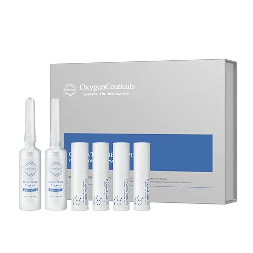 OxygenCeuticals Ampolla de glutatión (0.2 fl oz * 6ea) Suero facial con glutatión y niacinamida para aclarar