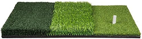 Golf Hitting Mat (25" x 16") Three Turf Types