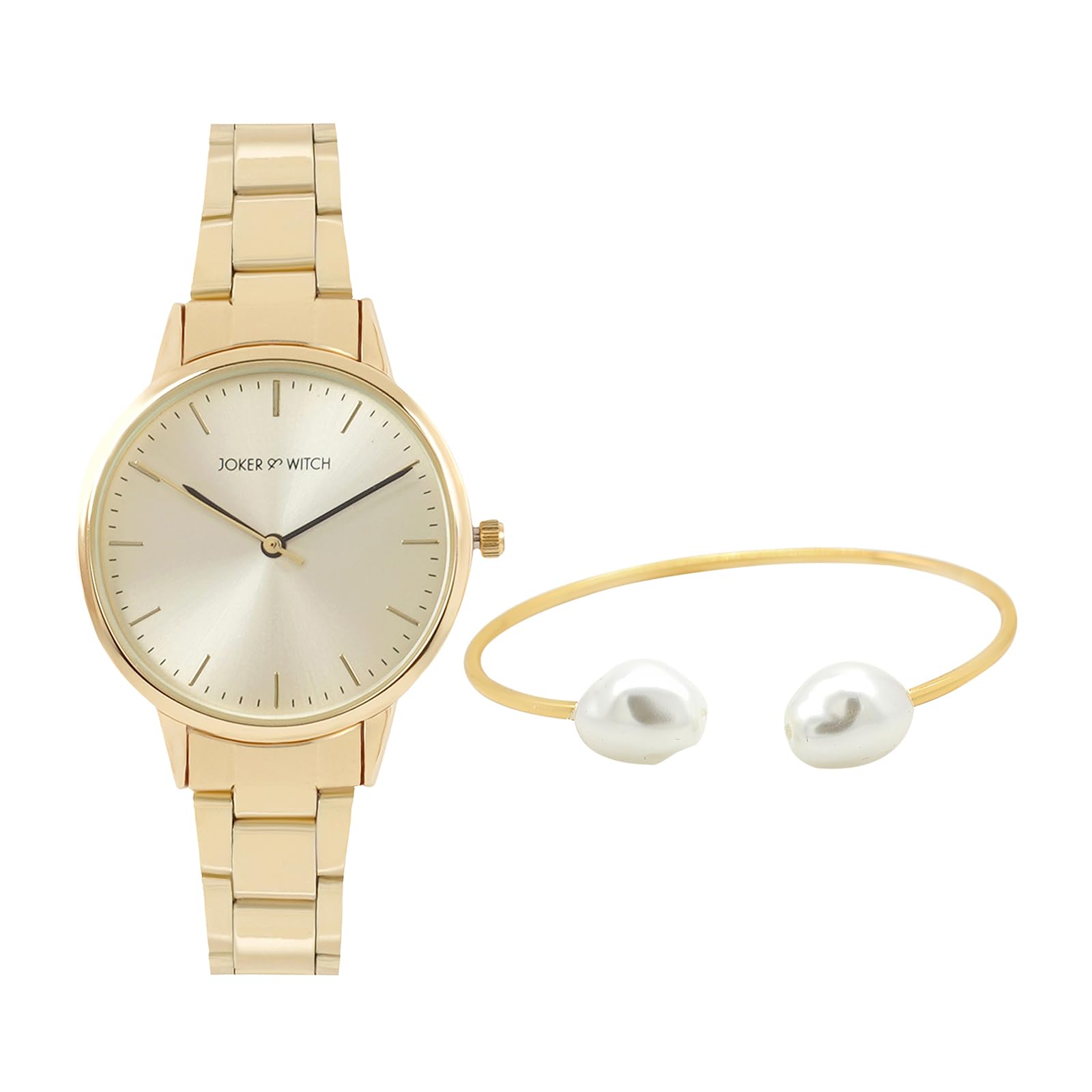 See full amazon price history chart for Joker & Witch Stainless Steel Women Brietta Gold Dial Analog Watch Bracelet Stack Combo, Gold Band Joker & Witch Stainless Steel Women Brietta Gold Dial Analog Watch Bracelet Stack Combo, Gold Band (B0C7L9LT52) Amazon Price History, Amazon Price Tracker
