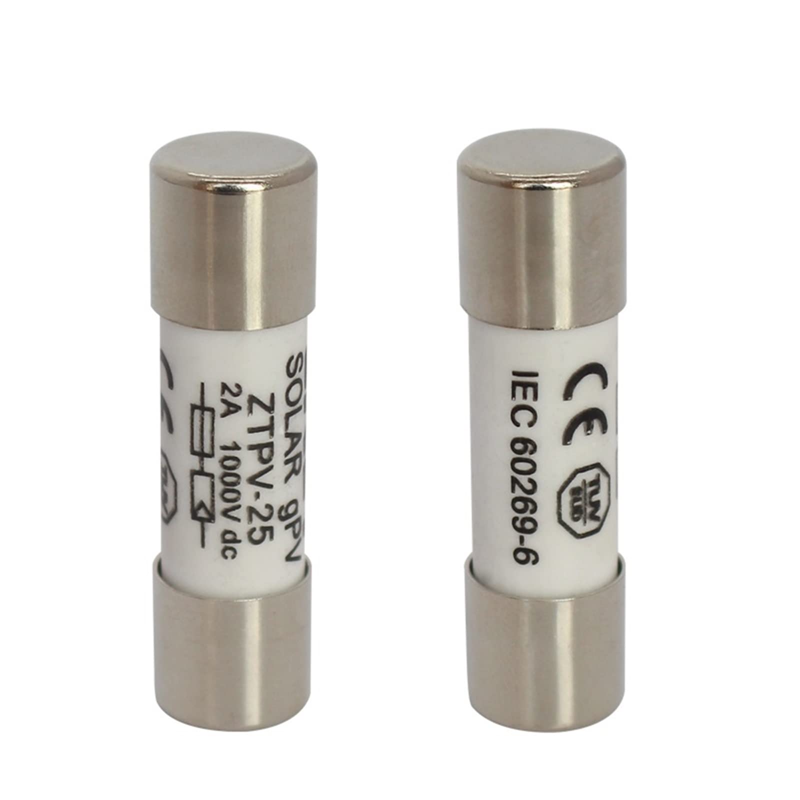 KXIWLUFV 5 Pieces DC Fuse Link 2-30A 1000V Fusible 10x38mm GPV Solar PV for System Protection BX0234(25v)