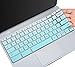 Keyboard Cover for 2019/2018/2017 Samsung Chromebook 4 3 XE310XBA XE500C13 XE501C13 11.6/ Chromebook 2 XE500C12/ 15.6" Chromebook 4 XE350XBA / Chromebook Plus V2 XE520QAB XE521QAB 12.2", Gradual Mint