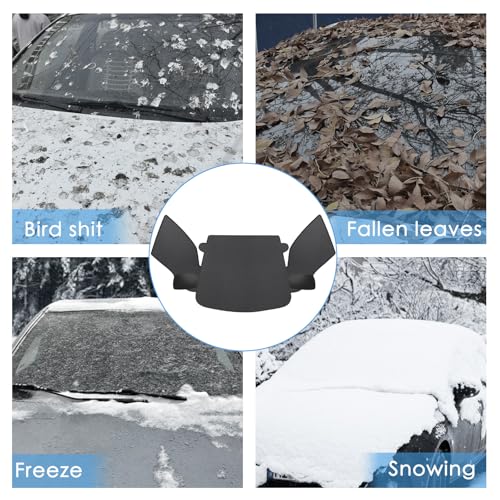 Image of Bilisin Car Snow Windshield Covers Compatible with Toyota Camry 2018-2023 for 600D Oxford Fabric, Magnetic Front Waterproof Hail Protector with Side Mirror Cover for Winter Protection Accessories