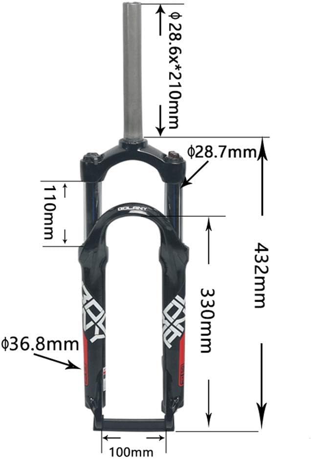 Suspension Fork 24 Inch Mountain Bike Front Aluminum Shoulder Control Bikes Accessories