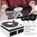 LP&No.1 Modern Turntable Record Player Bundle with Dual Powered Bookshelf Speaker Pair, Built-in, Phono Preamp, Belt Drive, 3-Speed, Wireless Input, Wireless Music Streaming (MWL White Color)