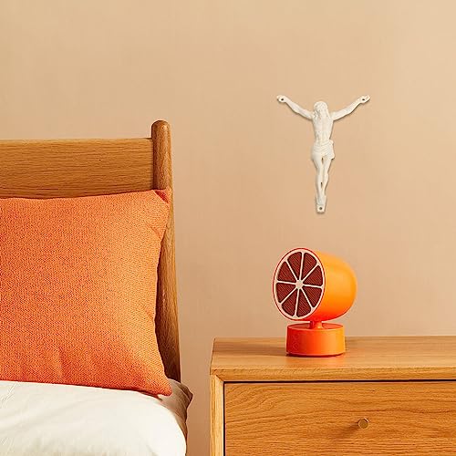 Sewacc 6Pcs Wall Jesus Figurine Plastic Diy Cross Crucifix Renaissance Collectible Jesus Statue Catholic Wall Art Hanging Decor For Holy Communion Nativity #TOP4
