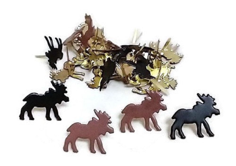 Assorted Moose Brads - 25ct