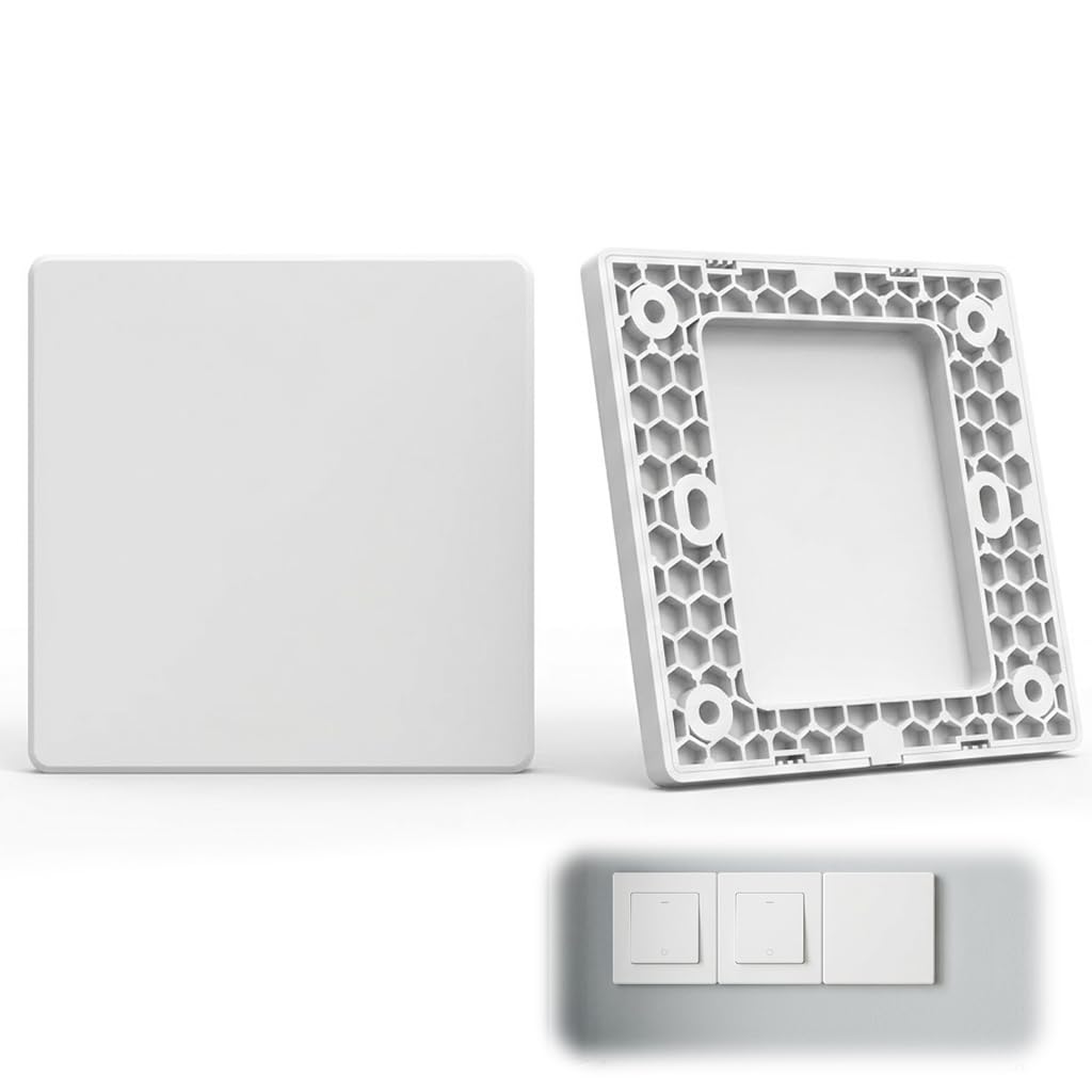 Lot De 2 Cache Prise Mural 86 Mm Plaques Vierges Avec Vis Cache Prise Électrique Interrupteur Mural Pour Trous Boîtiers Prises Plates Inutilisées