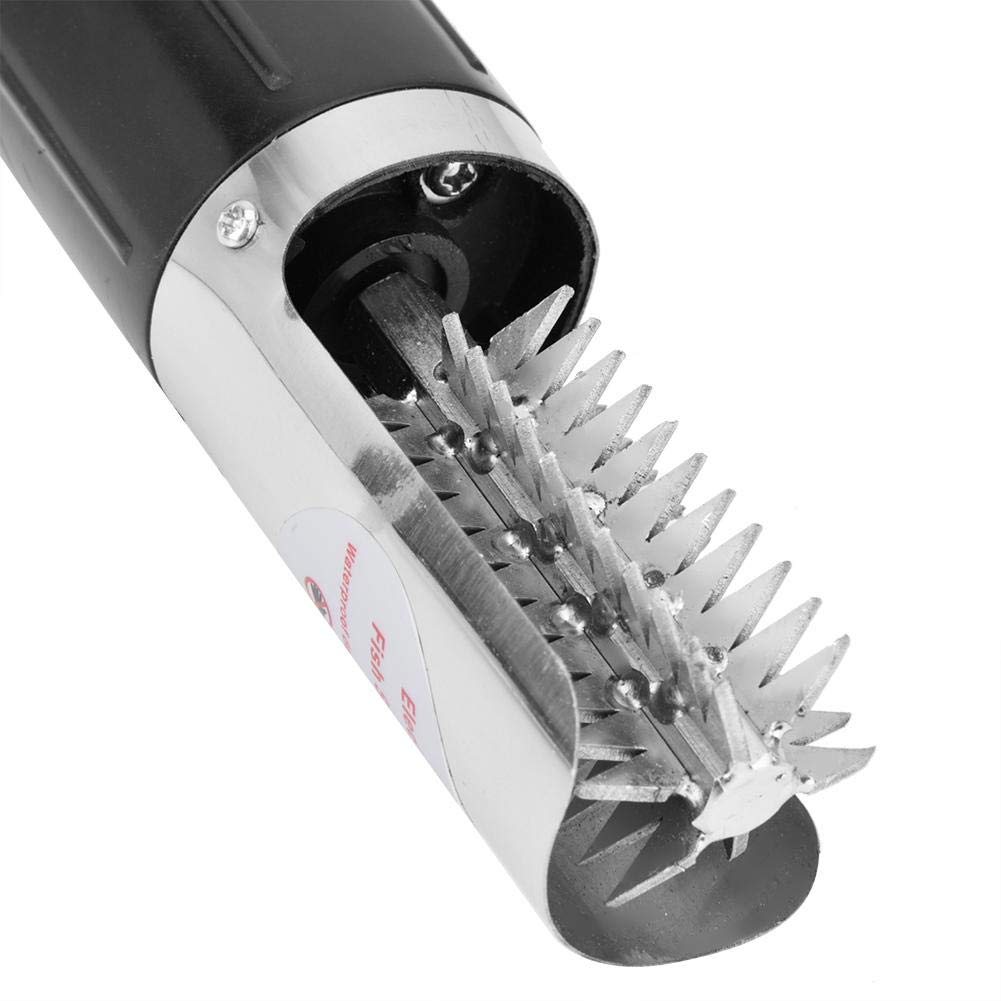 Raspadores de Pescado Eléctricos Inalámbricos Raspador de Escamas de Pescado Extractor de Escamas de Pescado Fácil Herramienta de Limpieza descalcificador de Piel de Pescado(Enchufe de la UE)