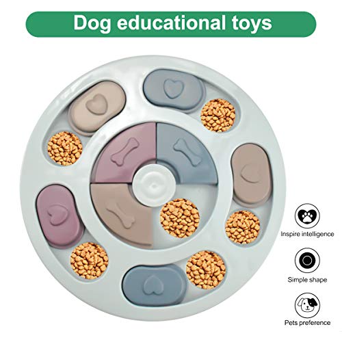 HQdeal Hundespielzeug Intelligenz,Interaktiv Welpenspielzeug Spielzeug Hund Puzzle-Spielzeug Futterspielzeug Hunde Beschäftigung Feeder Puzzle Bowl Intelligenzspielzeug für Hunde Welpen und Katzen
