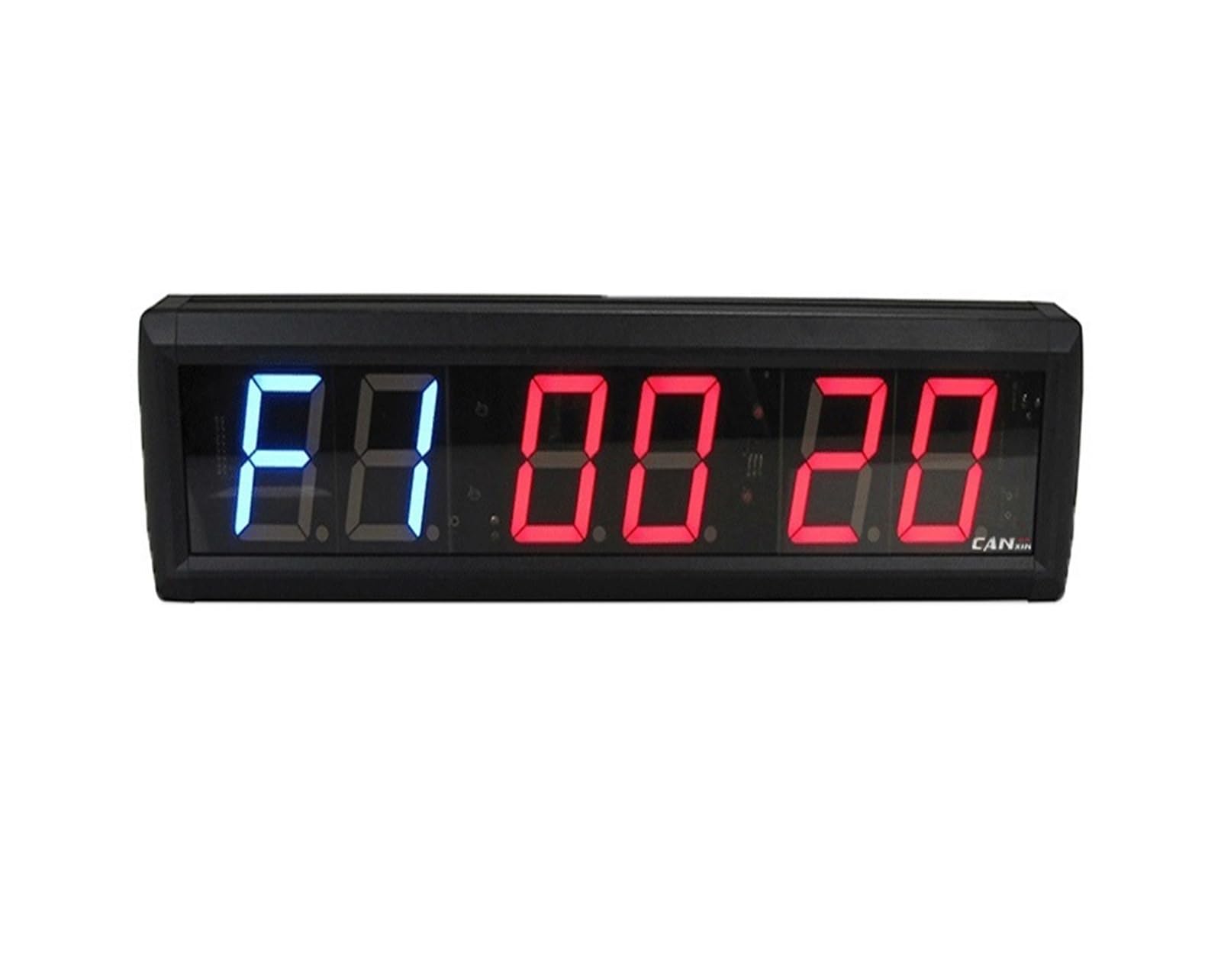 Timer palestra, 2.3'' Timer da palestra LED a intervalli Allenamento e tempo di riposo Cronometro alternativo for il conto alla rovescia(GI2G-2.3R-blueband)