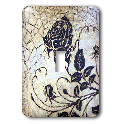 Interrupteur à bascule rose au motif craquelé original 3dRose Lsp_17714_1