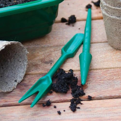 Simply Garden Widger and Dibber Set Easy Transplanting Sowing Seeds Seedlings Bulbs With Measurements On Dibber - Image 2