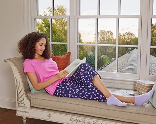 Hue Women’s Sleepwell Basic Printed Knit Performance Sleep Capri Pajama Pant, Made With Temperature Regulating Technology, Medieval - Beach Chair, X-Large #TOP3