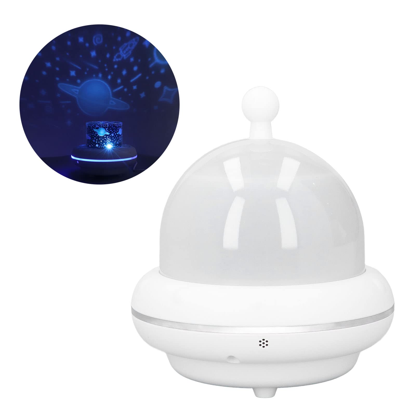 Veilleuse étoilée, pour la décoration de la chambre, Projection multi-motifs, Alimenté par USB, Fonction de lecture de musique, Fonctionnement de la télécommande,