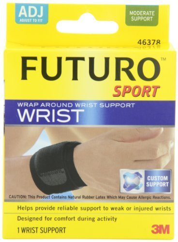 Futuro Sport Elastic Wrist Support, Adj, Black