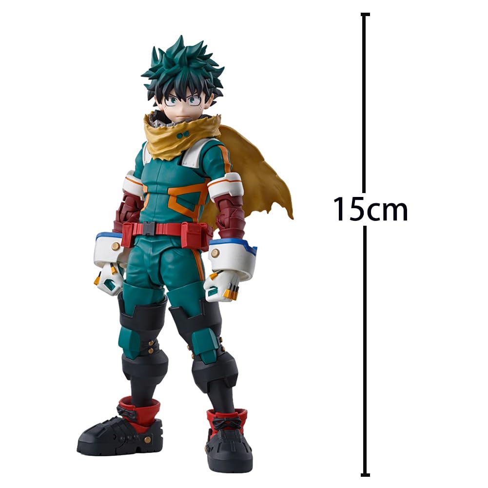 Midoriya Izuku MHA Figurka Akcji - Figurka 15 cm z wymiennymi akcesoriami, artykuły kolekcjonerskie z PVC, dekoracja biurka, prezenty dla fanów