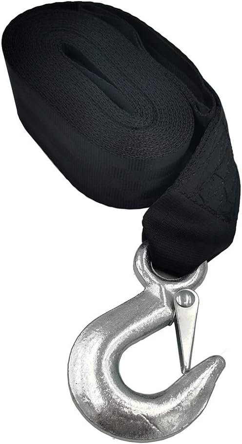 Deals4you Marine Boat Trailer Winch Strap with Hook Replacement, Approx 2''x20'' and 4500 lbs Breaking Strenght for Boats, Trailer, Wave Runner, Towing and Heavy Duty Equipment