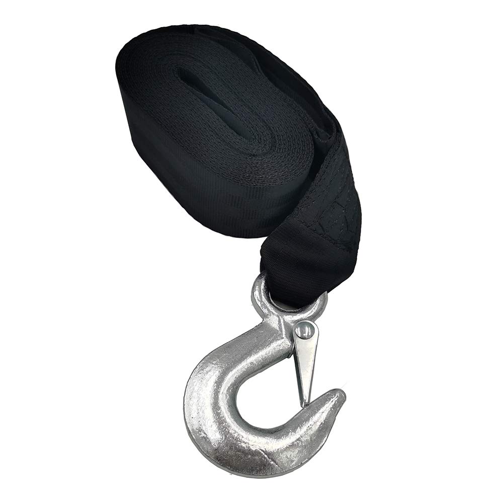 Deals4you Marine Boat Trailer Winch Strap with Hook Replacement, Approx 2''x20'' and 4500 lbs Breaking Strenght for Boats, Trailer, Wave Runner, Towing and Heavy Duty Equipment