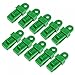 sourcing map Bâche Clips 7mm Snap Serrer Coulissant Verrou Poignée Auvent Pince pour Camping en Plein Air Tentes Vert 24Pcs
