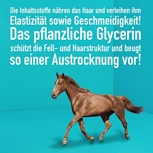 Green Hero Kokosshampoo voor paarden, verzorgt intensief bont, staart en manen, 500 ml paardenshampoo met natuurlijke kokosolie, shampoo voor alle soorten vacht - zonder siliconen, parabenen en microplastic - Afbeelding 5