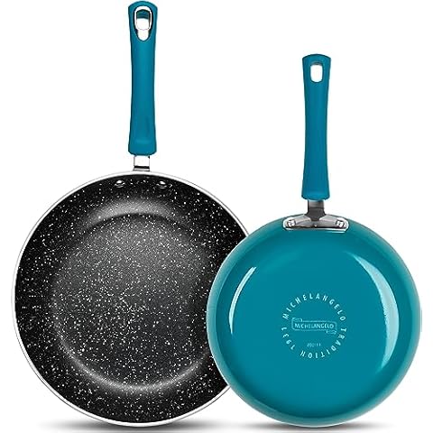 MICHELANGELO Non Stick Frying Pan Set Cover