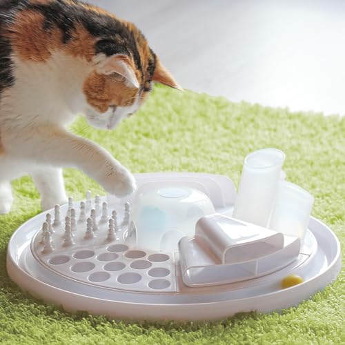 Bayer Design Love, Edupet Katzenspielzeug Center, intelligentes Futterspiel/Activity Board - 05005AA, weiß