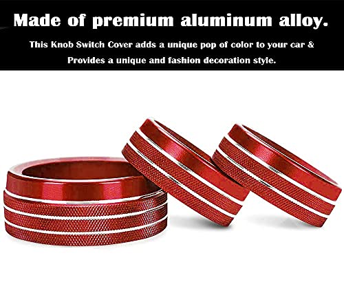 Red Climate Control Knob Covers