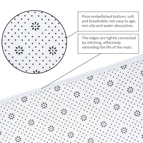 Britimes 4 Piece Shower Curtain Sets, Skull Flower with Non-Slip Rugs, Toilet Lid Cover and Bath Mat, for Bathroom Decor Set, 72" x 72"