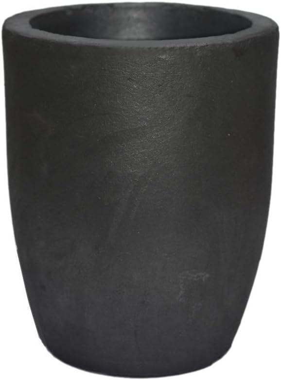 LLF Clay Graphite Crucible Foundry Cup Furnace Torch Melting Casting Refining Gold Silver Copper Brass Aluminum Lead Zinc and Alloys (#20 (Capacity 2400ML))