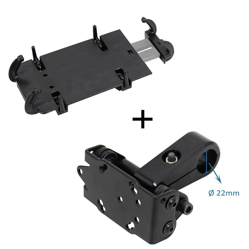 Systèmes Fixation GPS Support Universel Noir De Navigation De Téléphone Portable De GPS De Bâti De 22MM D'accessoires De Moto Téléphone Navigation GPS (Taille : A Set)