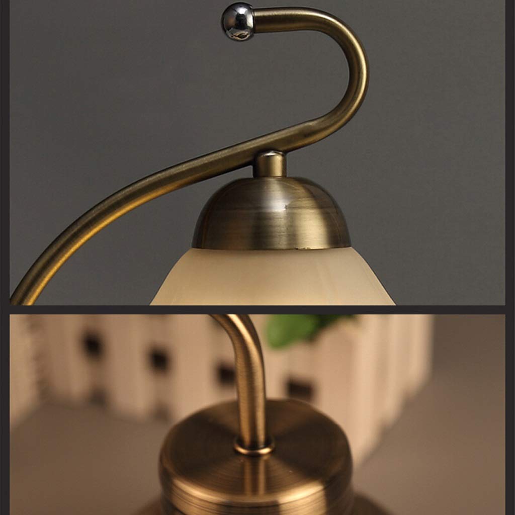 Lampa biurkowa lampy stołowe, lampa do czytania lampa biurkowa sypialnia lampka nocna salon retro kreatywna ściemnianie lampka nocna praca gabinet szklany abażur dekoracja/przełącznik dotykowy/pilot