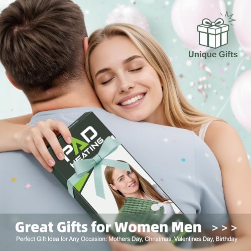 Image of VALGELUIK Electric Heating Pad 12 x 24 in - Gifts for Women Mom Wife