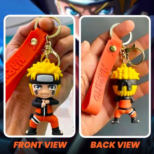 Image of Wanna Party Naruto Theme Keychain for Boys, Anime Return Gift Favors, Cute Backpack Key Chain Accessories Wristlet Chain Charms