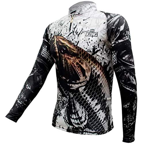 Camiseta de Pesca Proteção Solar UV King Traíra KFF360 tamanho:EX
