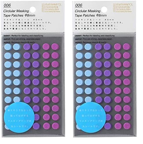 NITOMS STALOGY Masking Round Seal 8mm Shuffle Pail ‎S2202 (x2)