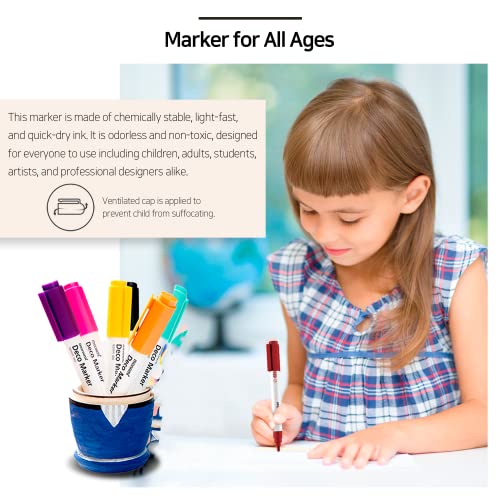 Marqueurs déco MONAMI 460 encre sans odeur pour customiser sans rature - 6
