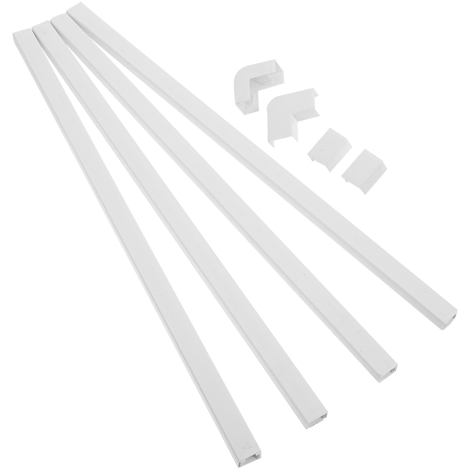3 Juegos Oculta para Cables de Pared Tira Organizador de Cable Durable y Resistente al Fuego para Gestión y Organización de Hogar y Oficina Fácil Instalación Color