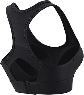 Women's Running Medium Support Bra Racer Back Compression Sports Bra High Impact Underwear No Rims Sports Bras