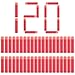 Produktbild GUOGUO 120er Soft Bullet Foam Darts Refill Bullets Zubehör für Nerf Mega Series, 9,4×1,7×1,7cm
