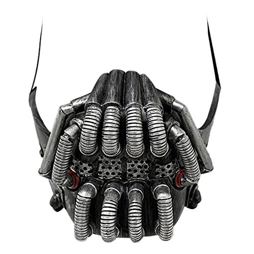 Bane Mask Replica Resin Batman The Dark Knight Rises Mask Helmet Toys Cosplay Costume for Adult Silver
