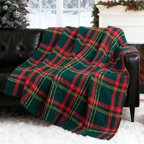 Exclusivo Mezcla Checkered Christmas Blanket...