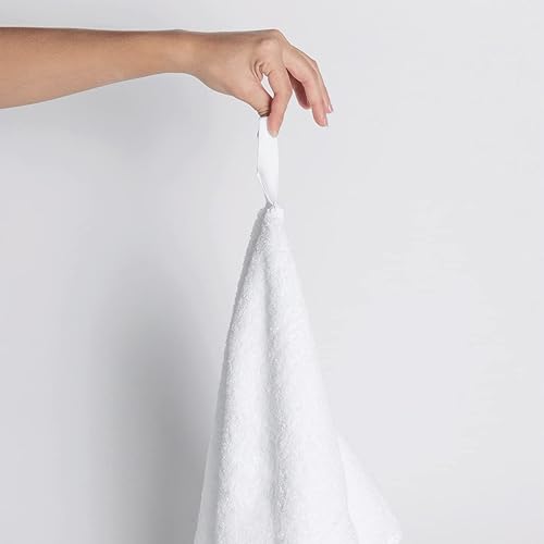 Nebia Toalla de mano para baños, duchas y bañeras, hecha de materiales reciclados, suave y absorbente, lavable a máquina, secado rápido, 15 x 30