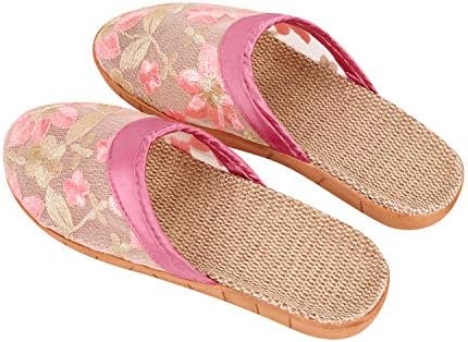 Women's Chinese Mesh Slippers Summer Chinese Floral Mesh Sandals Slides Medium Width Lightweight House Slippers - Image 7