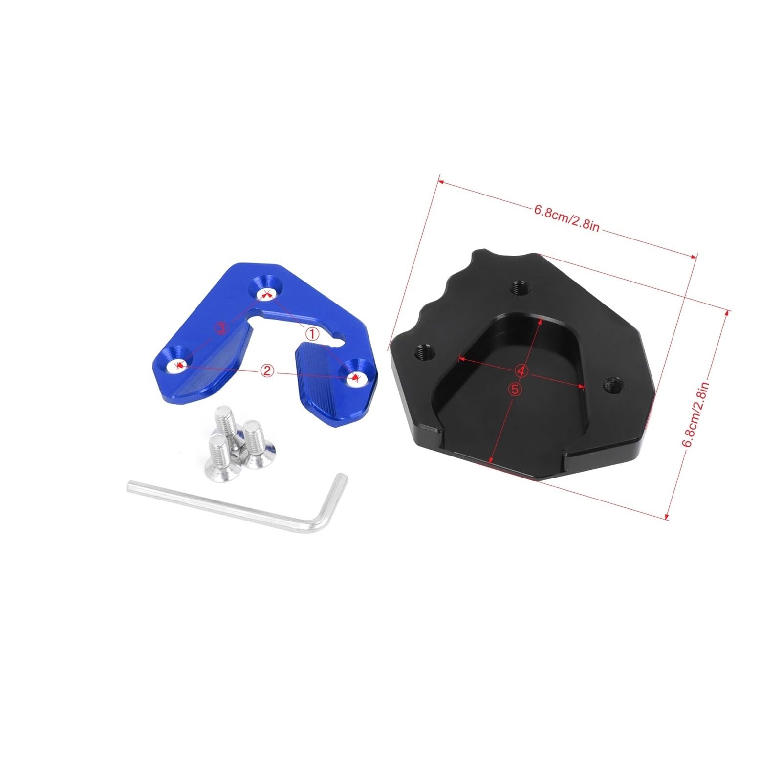 Extension De Béquille Latérale Pour BMW S1000XR (2020-2025) – Plaque Antidérapante En Aluminium CNC, Noir - 11