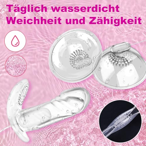 Vibrierendes Nippel-Spielzeug für Frauen, Brustmassager, Klitoris-Stimulator, G-Punkt-Massagegerät, mehrere Vibrationsmodi, Erwachsenen-Sexspielzeug, für Paare geeignet, Nippelklemmen
