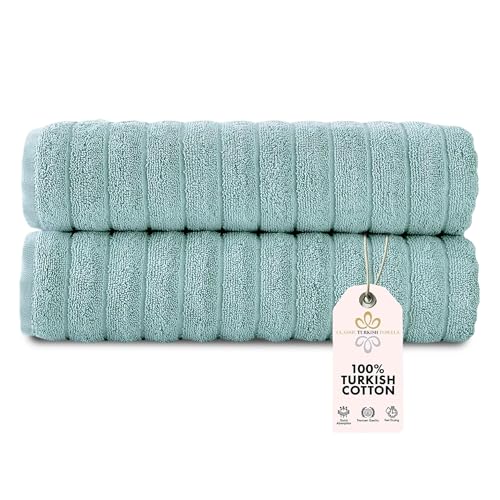 Classic Turkish Towels CTT Premium 2 Pack Bath Towels Set, Made w...