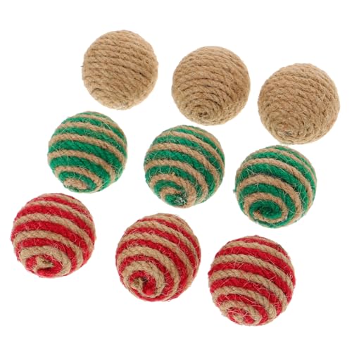 Kisangel 27 Piezas Pelota Divertida para Gatos Juguetes Gatito Masticar Bolas Gato Pelota para Gato Suministros para Gatos Navidad Suministros Mascotas Bola