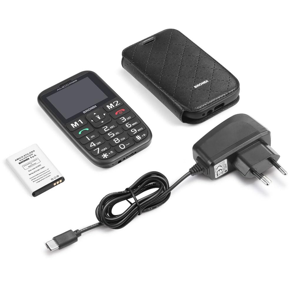 Brondi Telefono Cellulare AMICO STILOSO nero